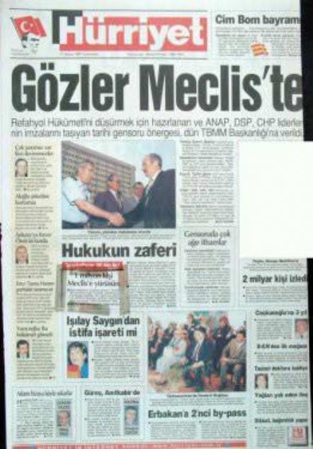 28 Şubat'ın Tetikçisi Medyanın Manşetleri 19