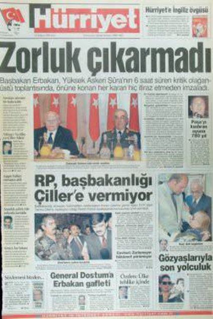 28 Şubat'ın Tetikçisi Medyanın Manşetleri 20