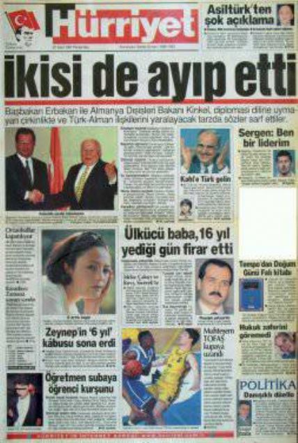 28 Şubat'ın Tetikçisi Medyanın Manşetleri 21