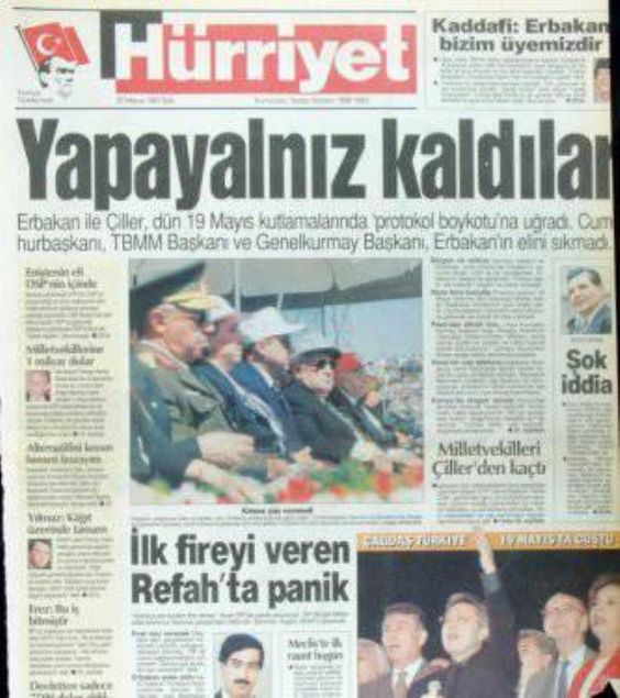 28 Şubat'ın Tetikçisi Medyanın Manşetleri 54