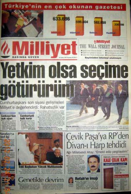 28 Şubat'ın Tetikçisi Medyanın Manşetleri 56