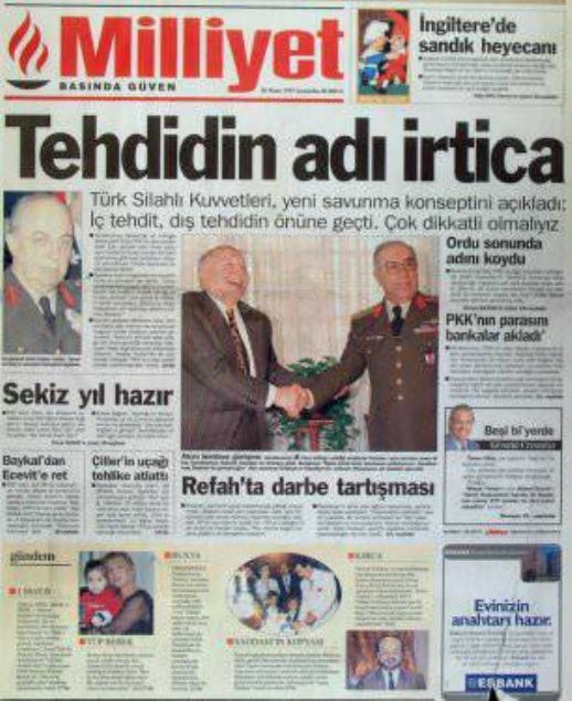 28 Şubat'ın Tetikçisi Medyanın Manşetleri 61