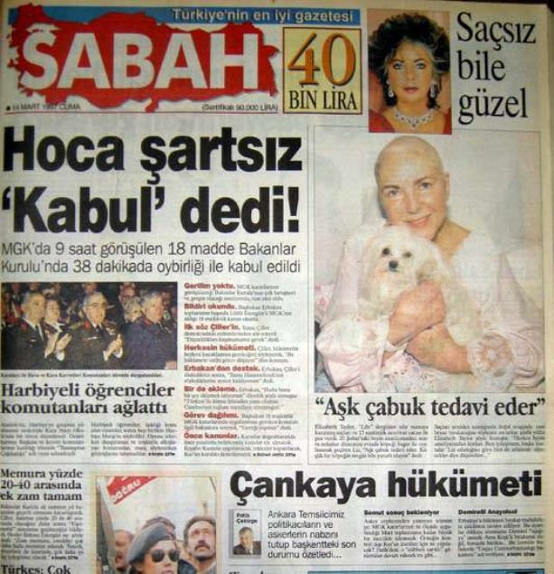 28 Şubat'ın Tetikçisi Medyanın Manşetleri 67