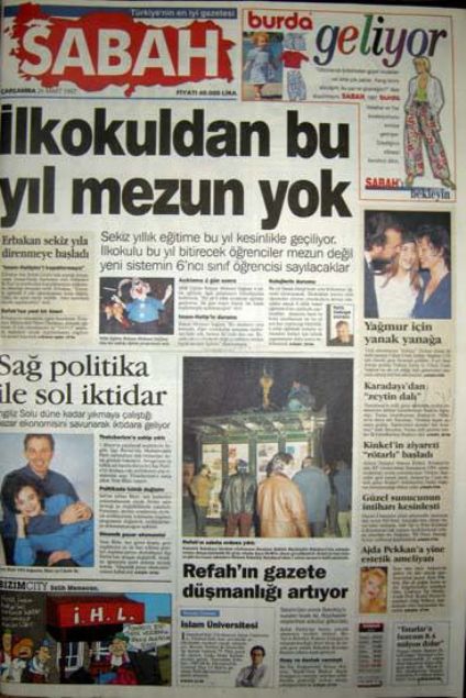 28 Şubat'ın Tetikçisi Medyanın Manşetleri 69