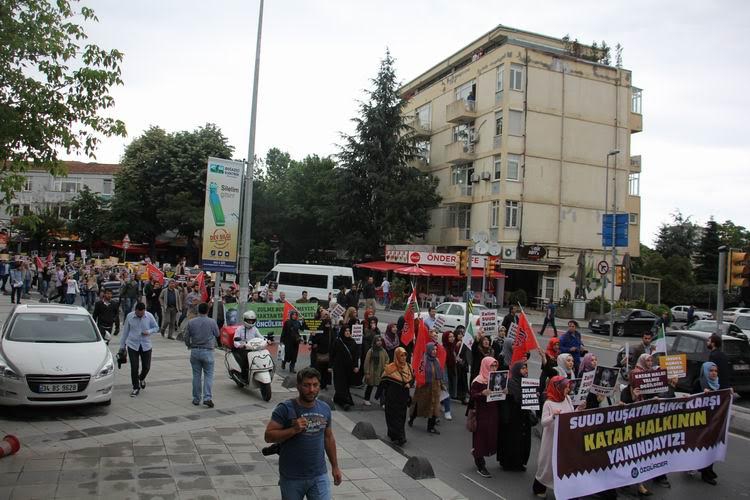 Katar’a Yönelik Kuşatma İstanbul'da Protesto Edildi 7