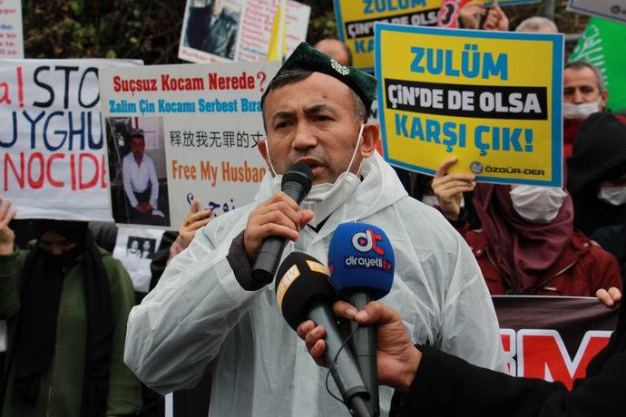 Doğu Türkistanlı Müslümanlara destek eylemi 22