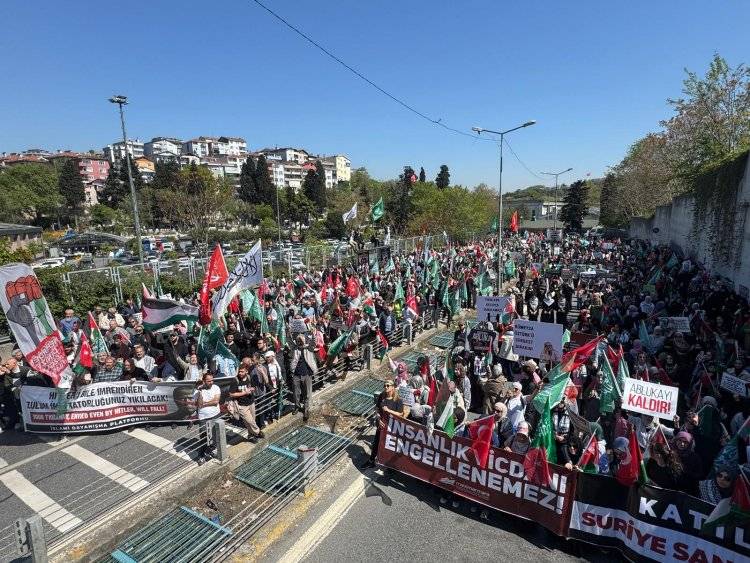 Binler, işgalin hamisi ABD konsolosluğuna yürüdü: Katil ABD Ortadoğudan  10