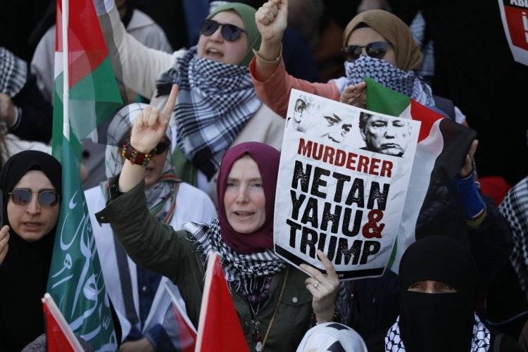 Binler, işgalin hamisi ABD konsolosluğuna yürüdü: Katil ABD Ortadoğudan  12