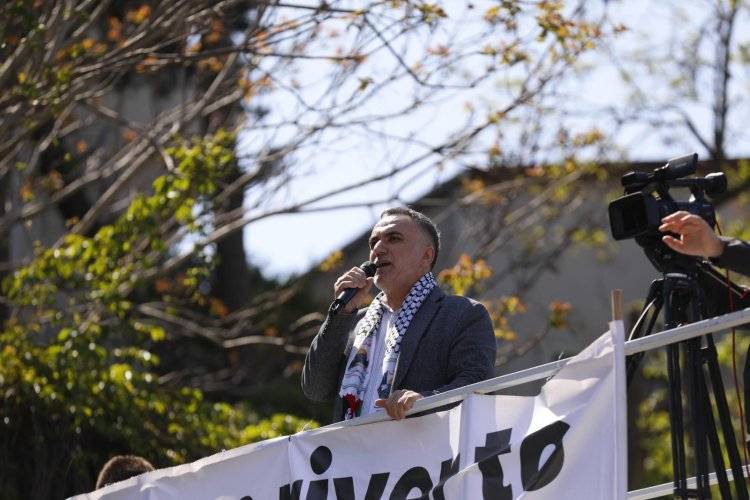 Binler, işgalin hamisi ABD konsolosluğuna yürüdü: Katil ABD Ortadoğudan  14