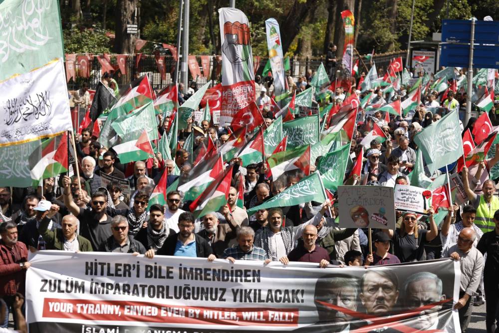 Binler, işgalin hamisi ABD konsolosluğuna yürüdü: Katil ABD Ortadoğudan  22