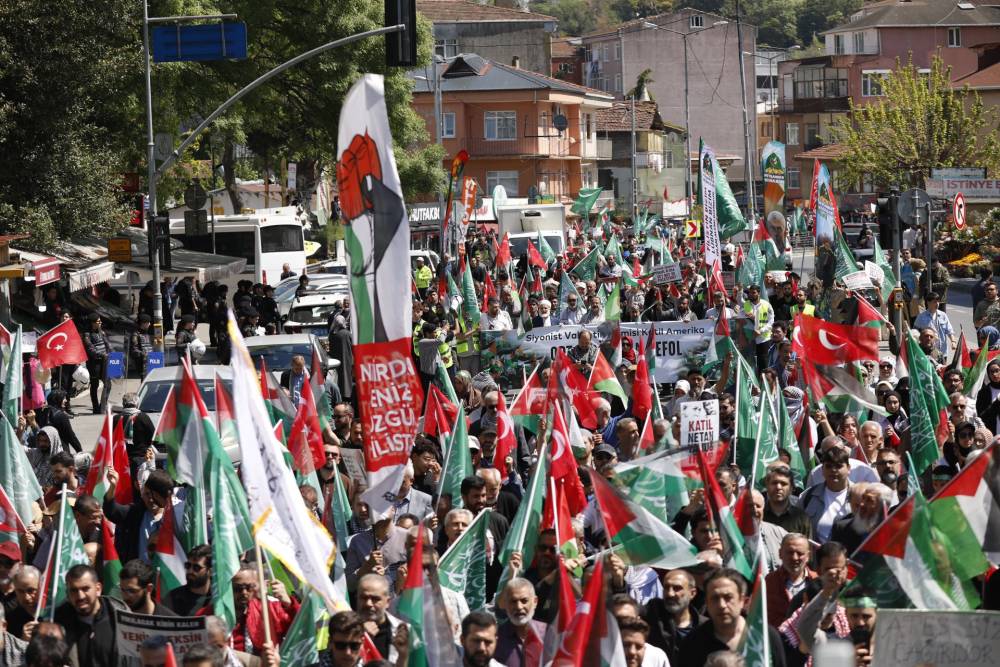 Binler, işgalin hamisi ABD konsolosluğuna yürüdü: Katil ABD Ortadoğudan  25