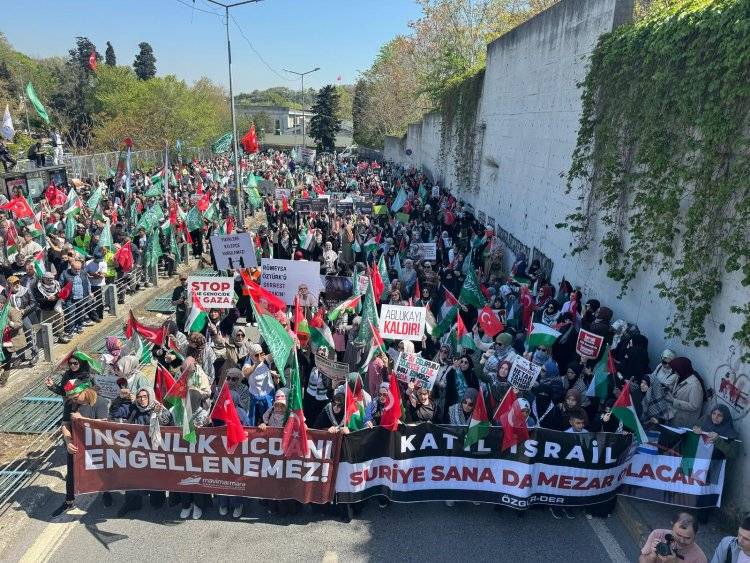 Binler, işgalin hamisi ABD konsolosluğuna yürüdü: Katil ABD Ortadoğudan  3