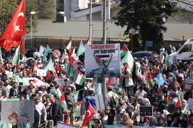 Binler, işgalin hamisi ABD konsolosluğuna yürüdü: Katil ABD Ortadoğudan  7