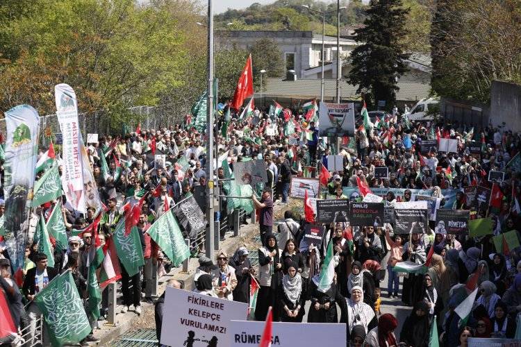 Binler, işgalin hamisi ABD konsolosluğuna yürüdü: Katil ABD Ortadoğudan  8