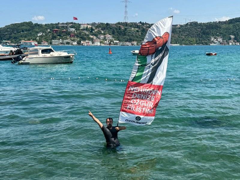 Mısır Konsolosluğu önünde Gazze dayanışması 13