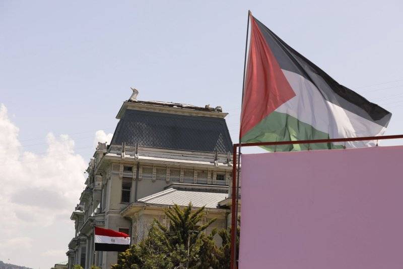 Mısır Konsolosluğu önünde Gazze dayanışması 17