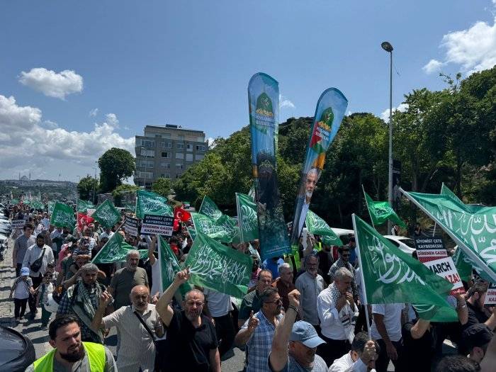 Mısır Konsolosluğu önünde Gazze dayanışması 2