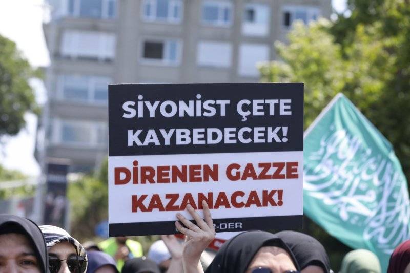 Mısır Konsolosluğu önünde Gazze dayanışması 20