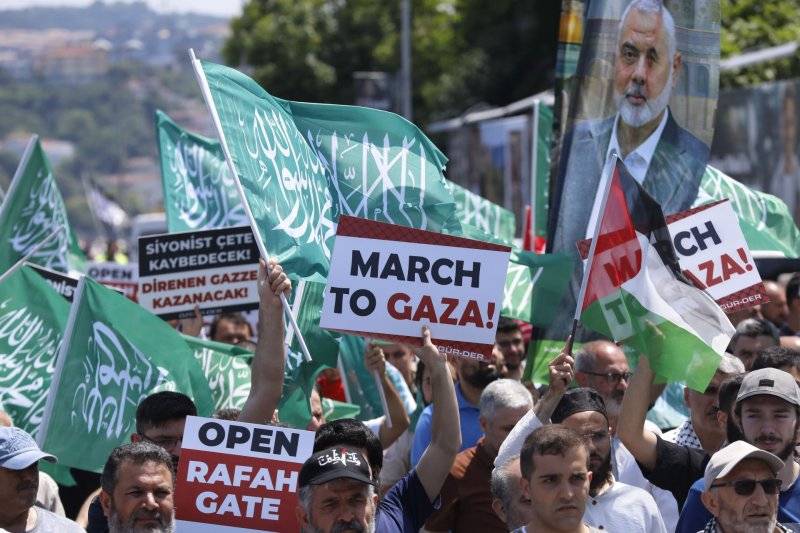 Mısır Konsolosluğu önünde Gazze dayanışması 21