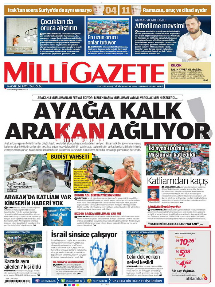Gazete Manşetleri - 23 Temmuz 2012 9