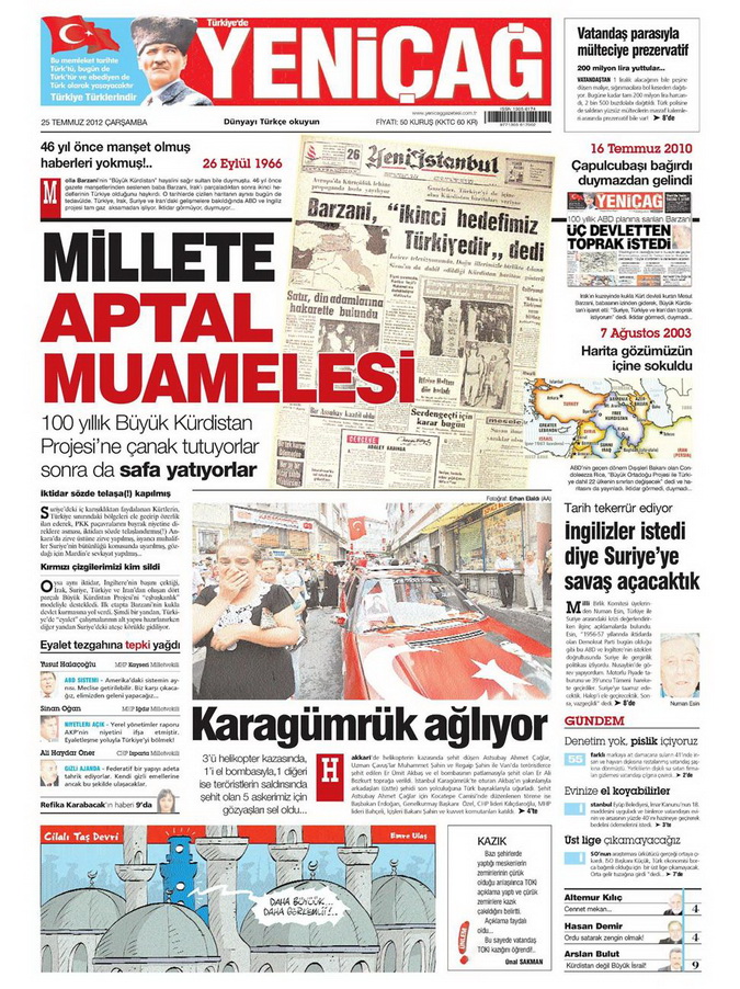 Gazete Manşetleri - 25 Temmuz 2012 20