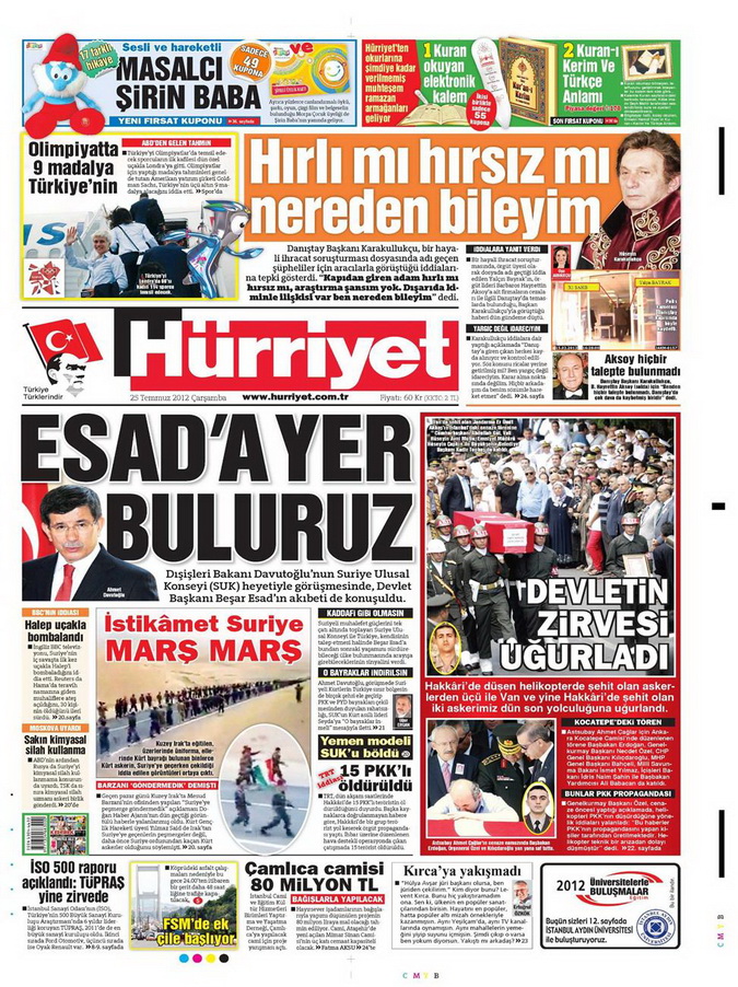 Gazete Manşetleri - 25 Temmuz 2012 7