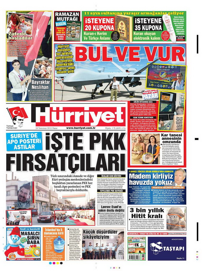 Gazete Manşetleri - 29 Temmuz 2012 7