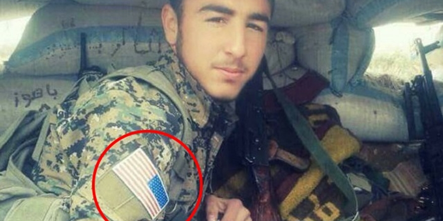 ABD Bayrağı YPG’li Militanın Kolunda!