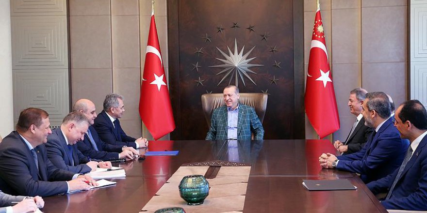 Erdoğan, Rusya Savunma Bakanı Şoygu'yu Kabul Etti