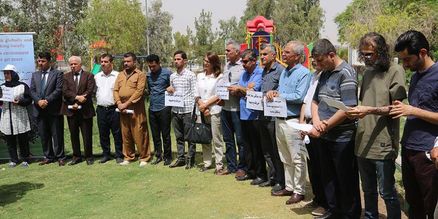Kerkük Halkı İran'ın Küçük Zap Suyu'nu Kesmesini Protesto Etti