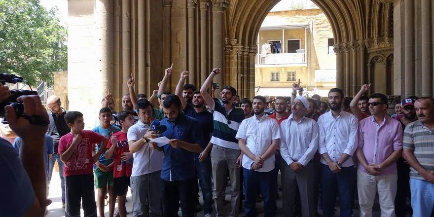 Kıbrıs'taki STK'lar Siyonist İsrail'i Protesto Etti