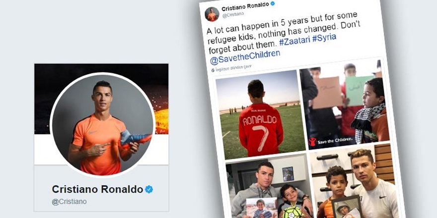 Ronaldo’dan “Suriyeli Çocukları Unutma” Çağrısı