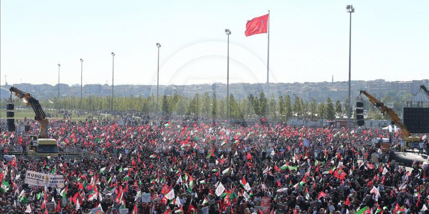 Yenikapı'da 'Kudüs Mitingi' Düzenlendi