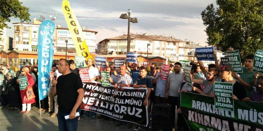 Arakan'daki Zulümler Sivas’ta Protesto Edildi