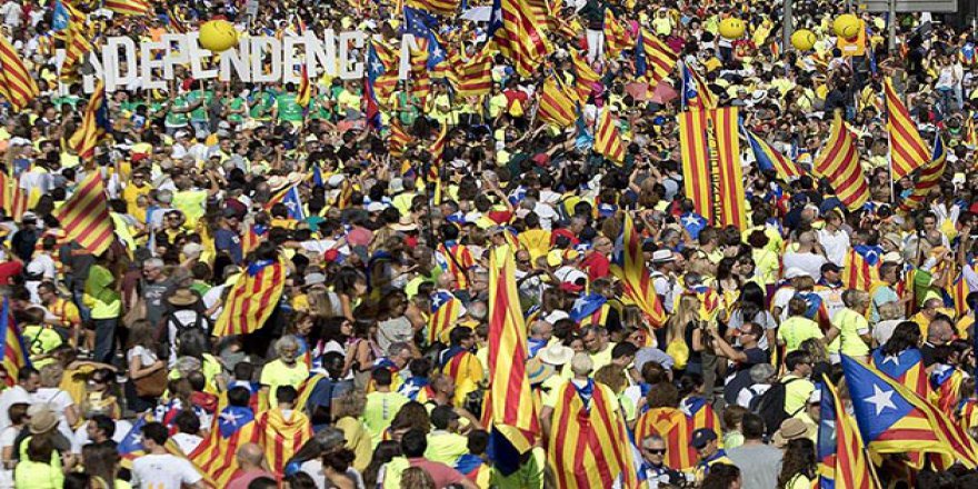 Katalonya'da Bağımsızlık Yanlısı Gösteri