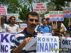 Konya’da 92. Başörtüsü Eylemi