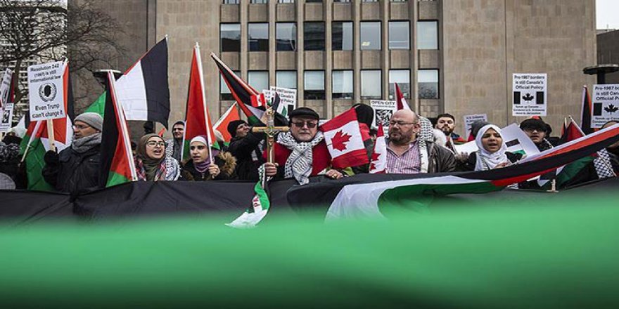 ABD'nin Kudüs Kararı Kanada'da Protesto Edildi