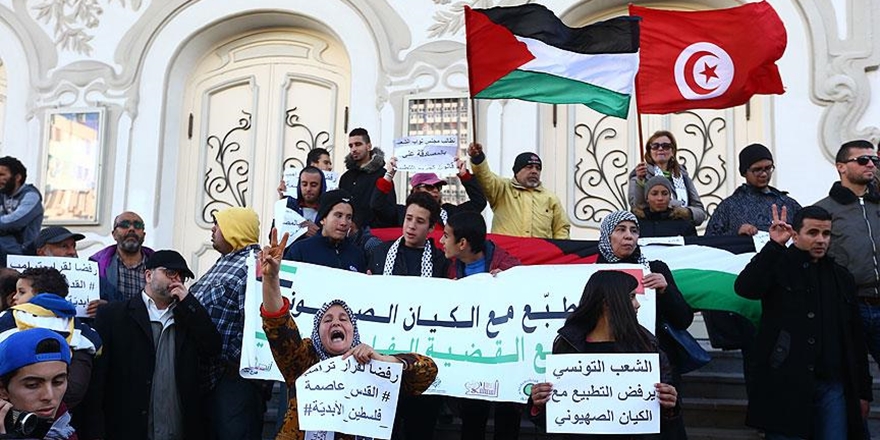 Tunus’ta Protesto: İsrail ile İlişkiler Suç Kapsamına Alınsın
