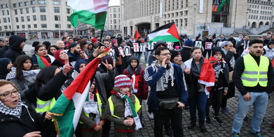 ABD’nin Kudüs Girişimi Belçika'da Protesto Edildi