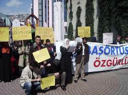 Kocaeli'de 153. başörtüsü eylemi
