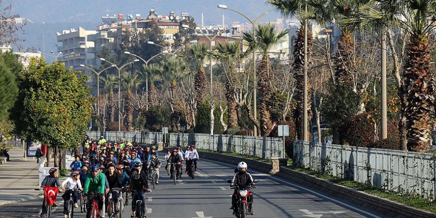 Aydın'da Öğrenciler Kudüs İçin Pedal Çevirdi