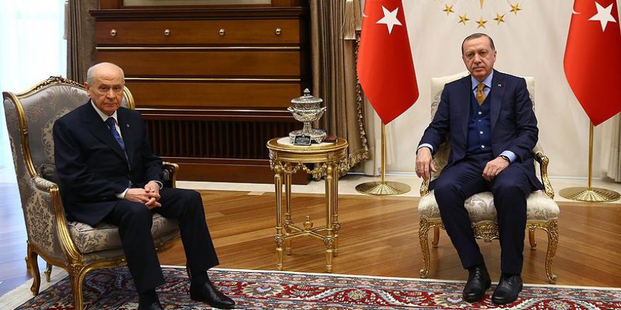 Cumhurbaşkanı Erdoğan, Bahçeli'yi Kabul Etti