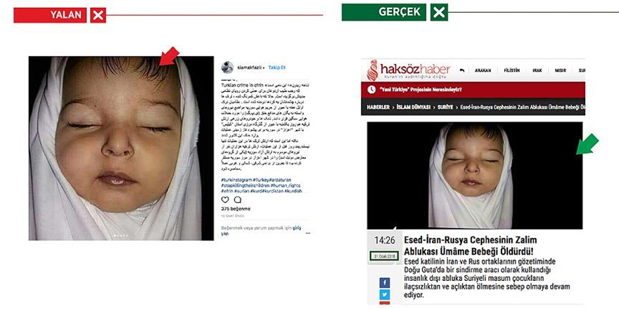 PYD/PKK Yandaşları Doğu Gutalı Bebeği Afrinli Yaptı!