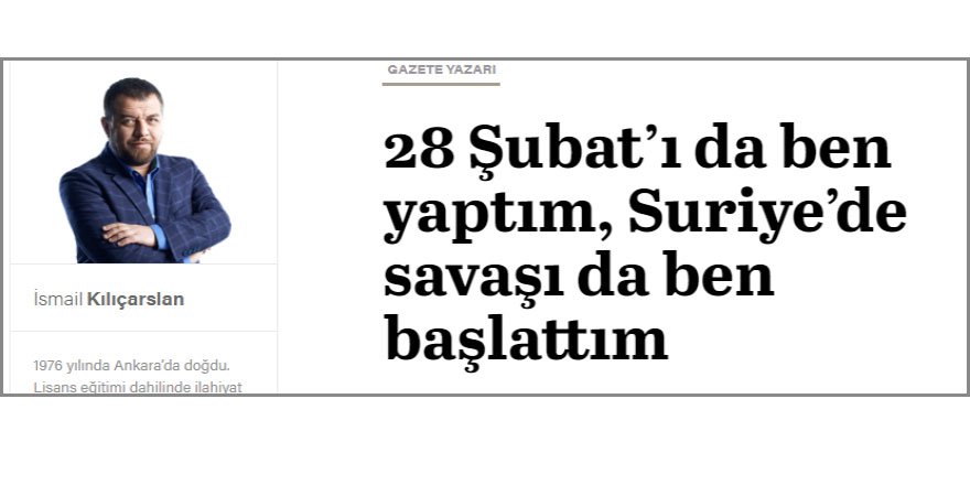 28 Şubat’ı da Siz Yaptınız, Suriye’de Binlerce İnsanı da Siz Öldürdünüz Deyin Bari!