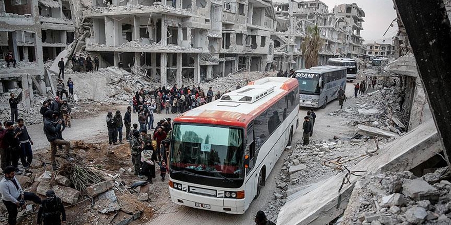 Doğu Guta’dan Çıkan Üçüncü Konvoy Hama’ya Ulaştı!