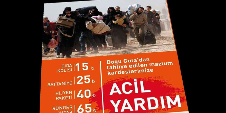 Rahmet-Der’den Guta İçin Acil Yardım Çağrısı