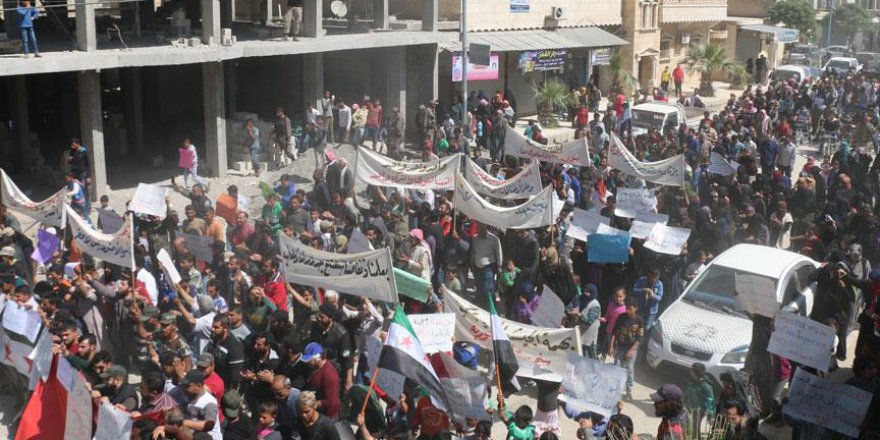 Cerablus'ta YPG/PKK Protesto Edildi