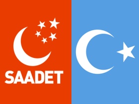 Saadet Partisi Çin'i tel'in için miting yapıyor