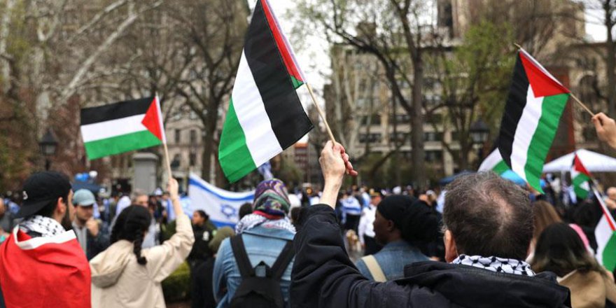 New York'ta İsrail Protestosu