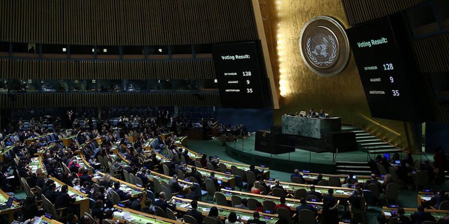 BM Filistin Halkı İçin Koruma Talep Eden Kararı Kabul Etti